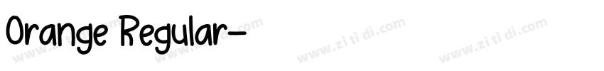 Orange Regular字体转换 Orange Regular字体转换